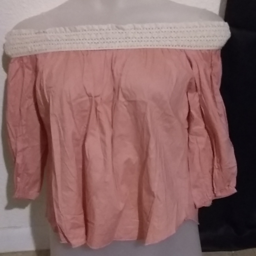 Vivace Pink and Cream Top size L